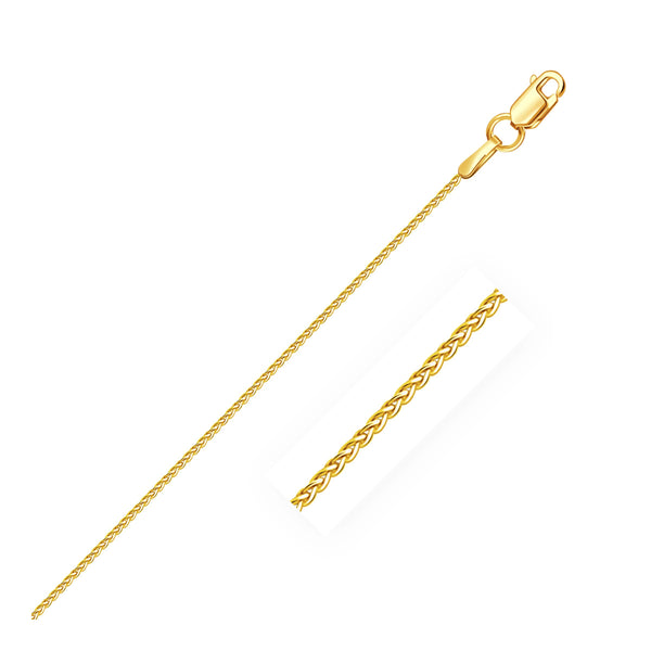 10k Yellow Gold Wheat Chain 1.0mm (1.00 mm)