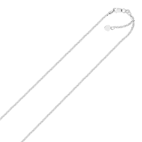 Sterling Silver 1.5mm Adjustable Sparkle Chain (1.50 mm)